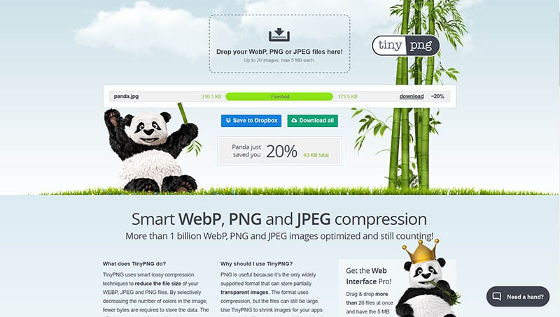 Smart WebP, PNG and JPEG compression